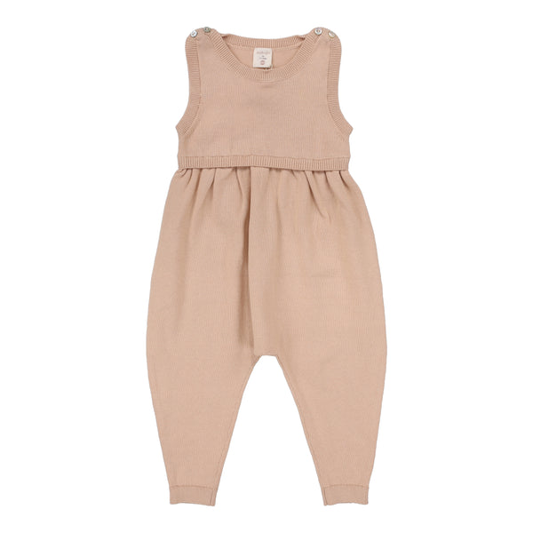 Lil Legs Analogie Dusty Pink Knit Overalls DSKO-DPNK
