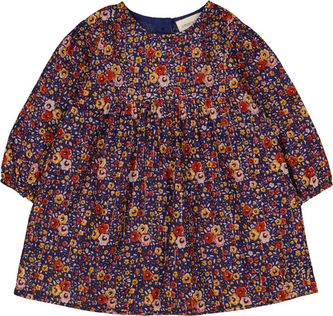 Louis Louise Baby Indigo Romantic Flower Axelle Dress