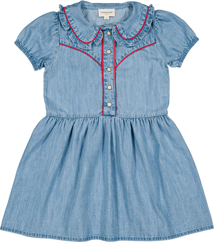 Louis Louise Light Blue Denim Calamity Dress