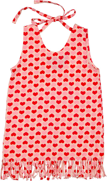 Louis Louise Pink/Red Jersey Heart Kaya Dress