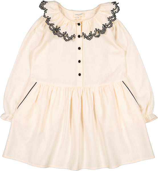 Louis Louise Cream Twill Myriam Dress