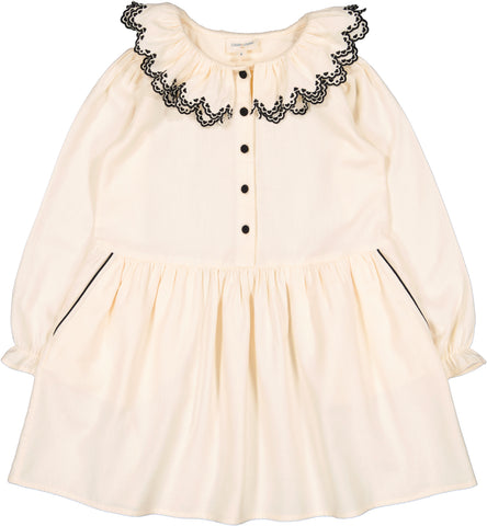 Louis Louise Cream Twill Myriam Dress