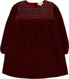 Louis Louise Burgundy Velvet Prunelle Dress