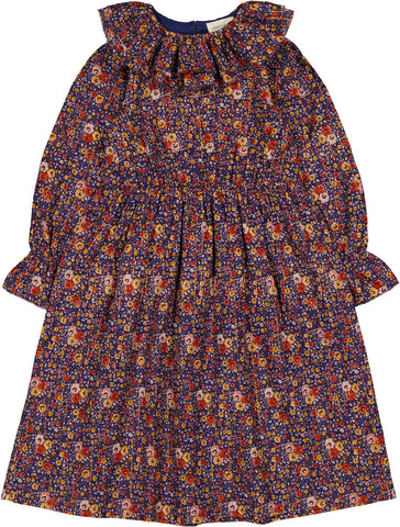 Louis Louise Indigo Romantic Flower Songe Dress