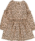 Louis Louise Beige Corduroy Leopard Print Umyma Dress