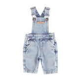 Piupiuchick Washed Light Blue Denim Dungarees