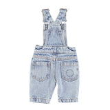 Piupiuchick Washed Light Blue Denim Dungarees