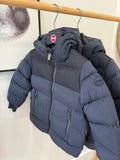 Colmar Navy Contrast Insert Hooded Quilted Coat 3464-7z0-68