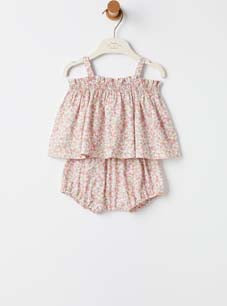 Teddy & Minou Baby Peony Floral Set