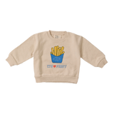 Wander & Wonder Baby Cream Friet Sweatshirt + Legging Set