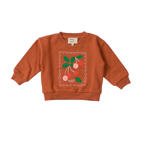 Wander & Wonder Baby Maple Cherry Sweatshirt + Legging Set