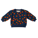Wander & Wonder Baby Navy Tangerine Sweatshirt + Legging Set