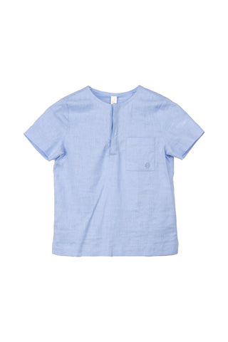 Cottier Blue Henry Shirt