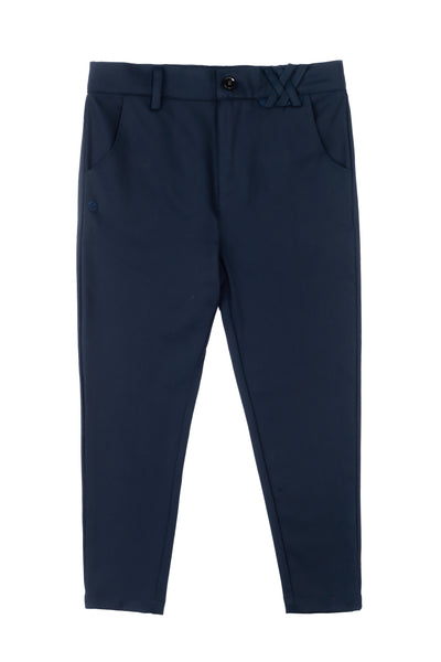 Cottier Navy Elliot Slim Stretch Pants