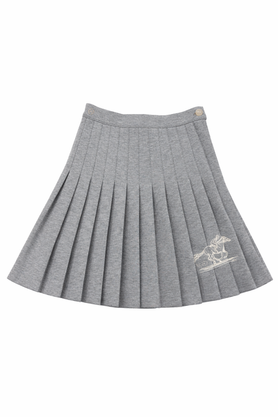 Cottier Grey Selena Pleated Skirt