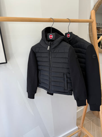 Colmar Black Nero Multi Material Hoodie Jacket 3171-8zx-68-99