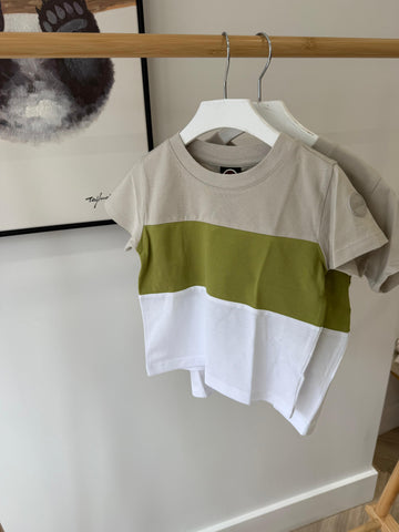 Colmar Hemp/Beetle/White Color Block Piquet T-shirt