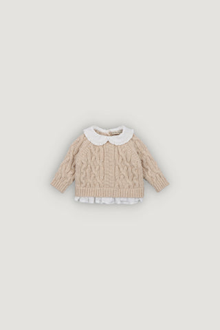 The New Society Whisper White Echo Sweater + Pant Set