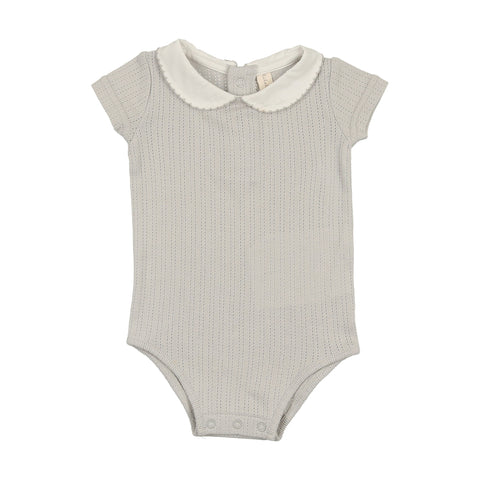 Lilette Light Blue Edged Collar Onesie