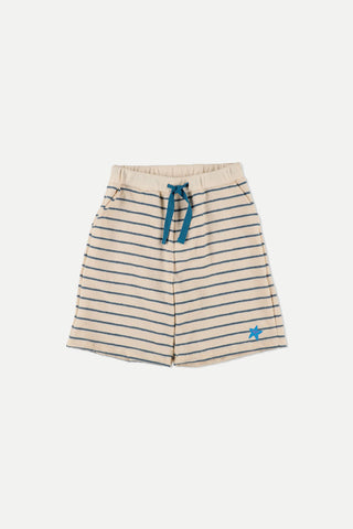 My Little Cozmo Blue Striped Elio Bermuda Shorts