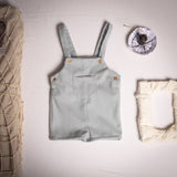 Birinit Petit Blue Herringbone Short Overall