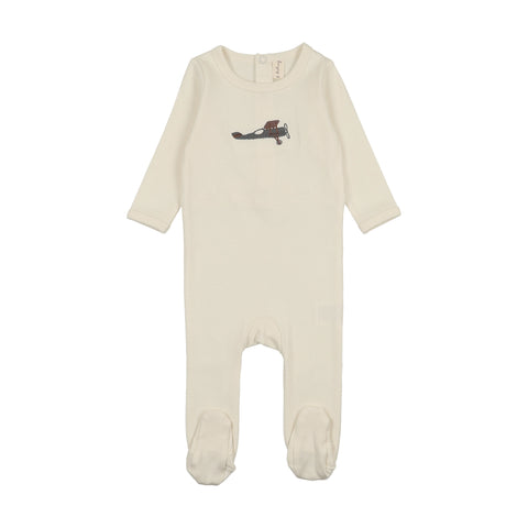 Bonjoy Sand Airplane Footie