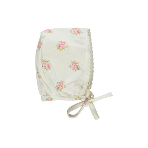 Bebe Organic Esme Garden Pointelle Baby Bonnet