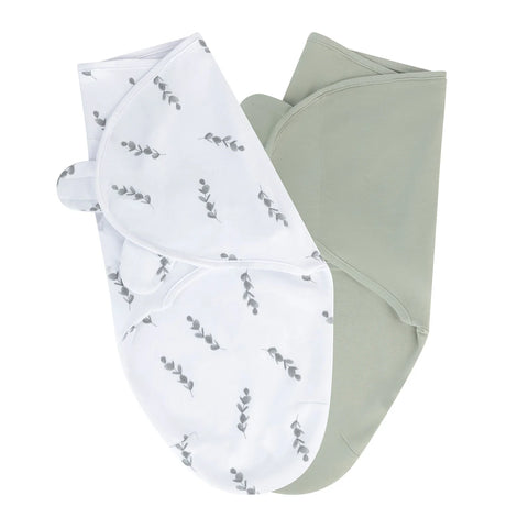 Elys & Co Sage Eucalyptus Adjustable Swaddle Set