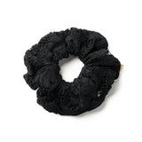Halo Luxe Black Evelina Lace Scrunchie