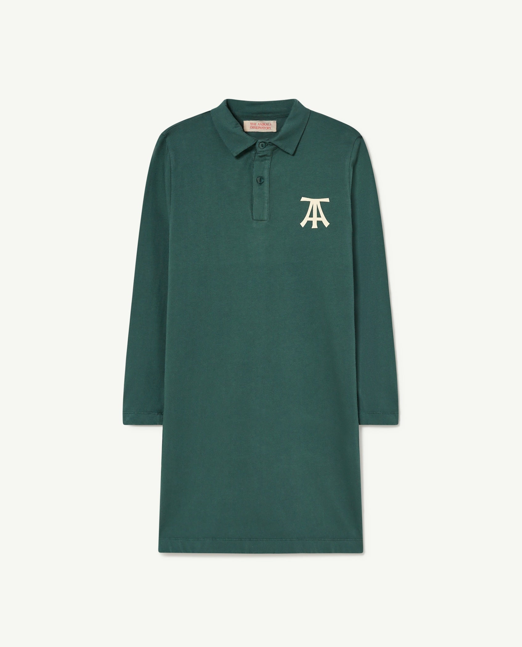 TAO Dark Green Logo Printed Dragon Dress Panda and Cub TAO Dark Green Logo Printed Dragon Dress Panda and Cub