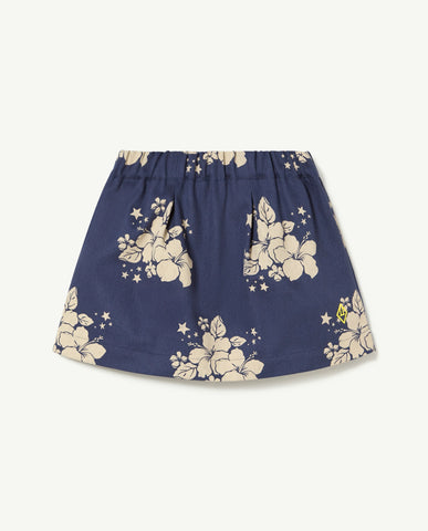TAO Deep Blue Floral Swan Skirt