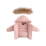 Ellabee Baby Pink Bella Enfant Fur Down Jacket