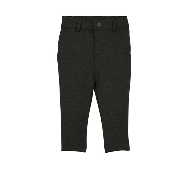 Lil Legs Heather Grey Knit Pants Without Seam