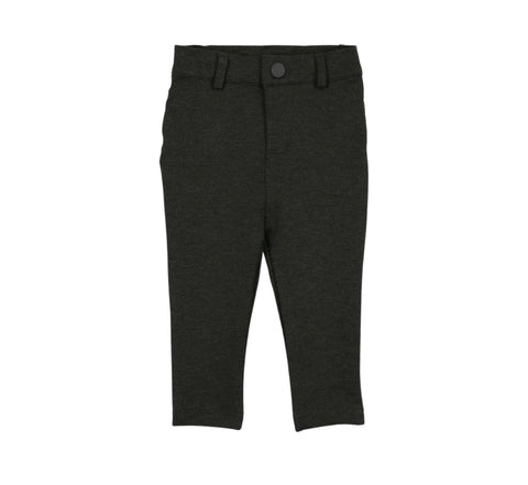Lil Legs Heather Grey Knit Pants Without Seam