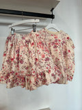 Petite Pink Posie Printed Sweat Skirt