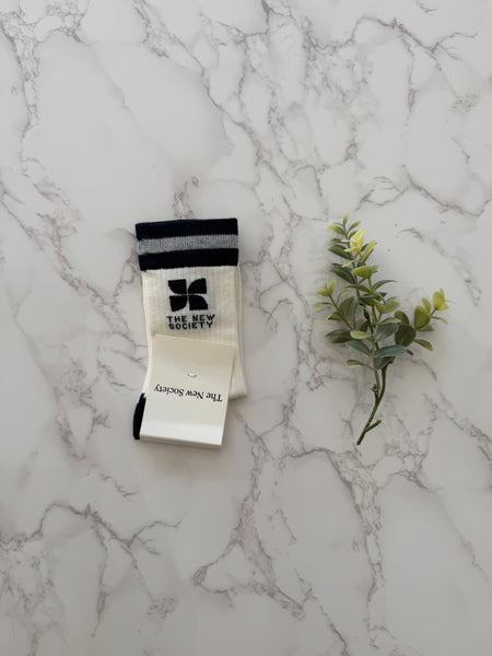 The New Society Summer Midnight TNS Logo Socks
