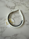 Halo Luxe Ecru Juliana Textured Knit Headband