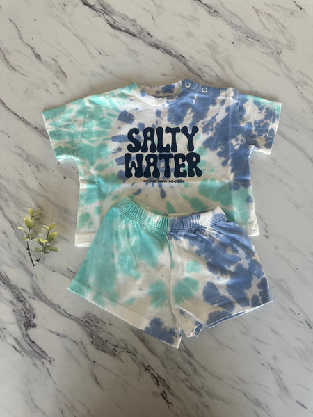 The New Society Baby Cobalt Rhea Special Tee + Short Set