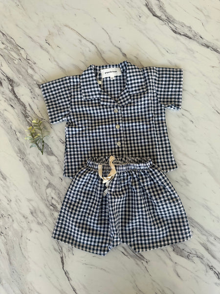 Pequeno Tocon Navy Flap Shirt + Boxer Set