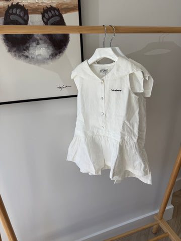 Bene Bene Ivory Marine Linen Dress