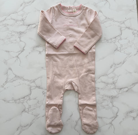 Bonjoy Solid Pink Little Princess Footie