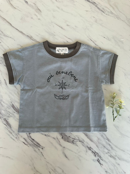 Bene Bene Baby Grayish Blue Marine T-shirt