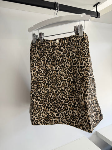 The New Society Nelia Print Special Denim Skirt