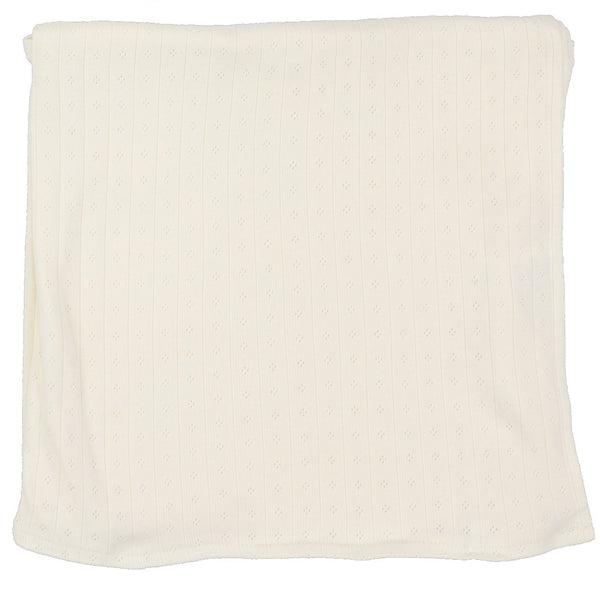 Lilette Cream Peter Pan Fine Pointelle Collar Blanket FPCLS-CPP
