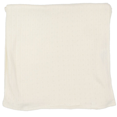 Lilette Cream Peter Pan Fine Pointelle Collar Blanket FPCLS-CPP