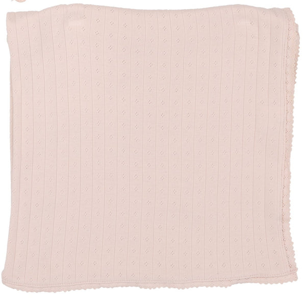 Lilette Petal Ruffle Fine Pointelle Collar Blanket FPCLS-PTR