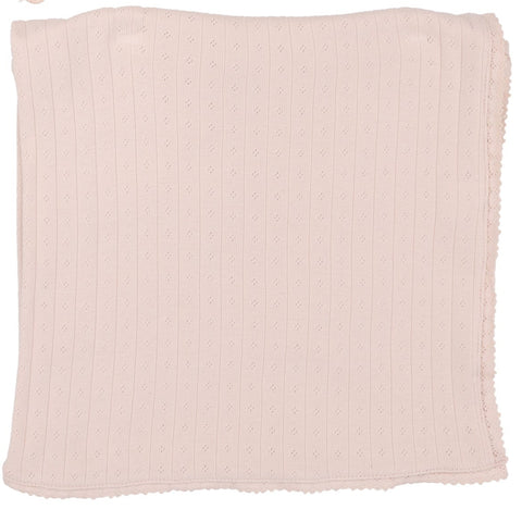 Lilette Petal Ruffle Fine Pointelle Collar Blanket FPCLS-PTR