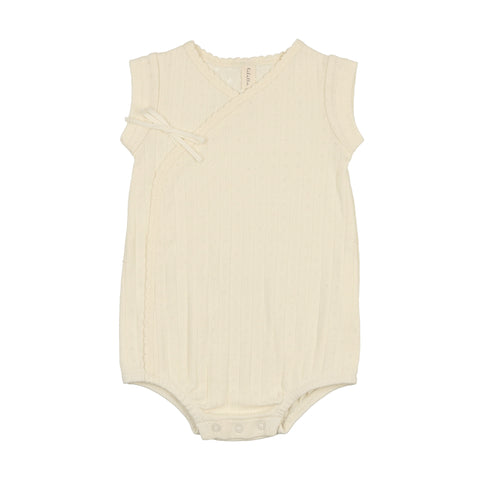 Lilette Cream Fine Pointelle Romper