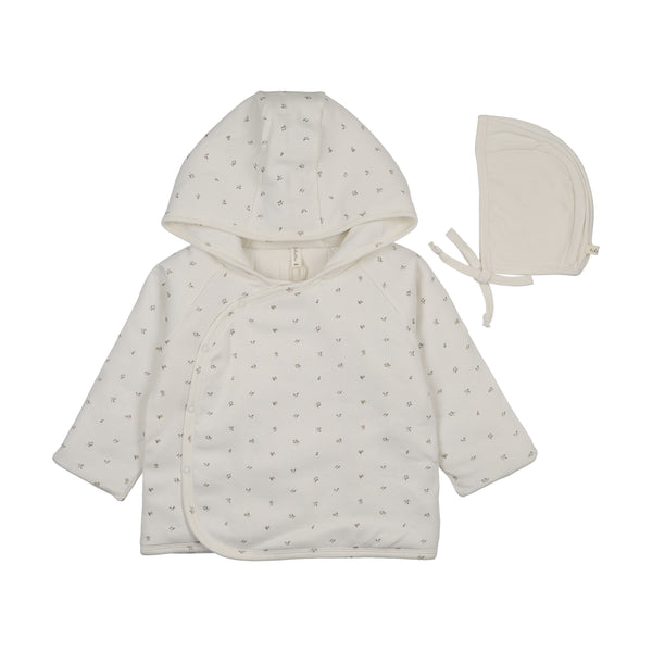 Lilette Cream/Oat Bitsy Floral Padded Jacket