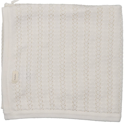 Lilette Winter White Crochet Bris Blanket